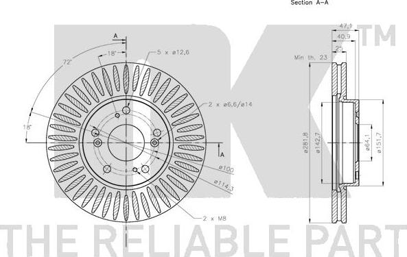 NK 312666 - Bremžu diski www.autospares.lv