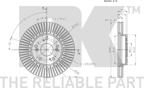 NK 312661 - Bremžu diski www.autospares.lv