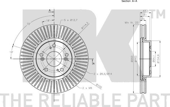 NK 202662 - Bremžu diski www.autospares.lv