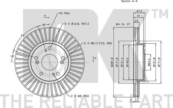 NK 202636 - Bremžu diski www.autospares.lv