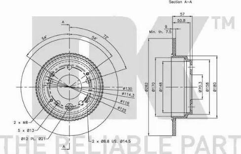 NK 312631 - Bremžu diski www.autospares.lv