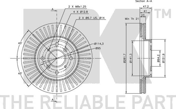 NK 202620 - Bremžu diski autospares.lv