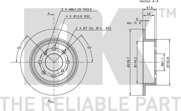 NK 202621 - Bremžu diski www.autospares.lv