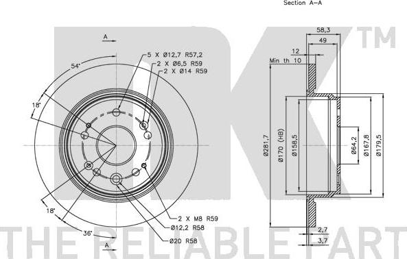 NK 202627 - Bremžu diski autospares.lv