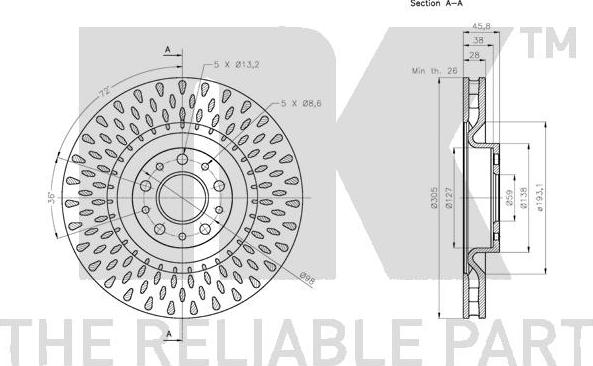 NK 202366 - Bremžu diski www.autospares.lv