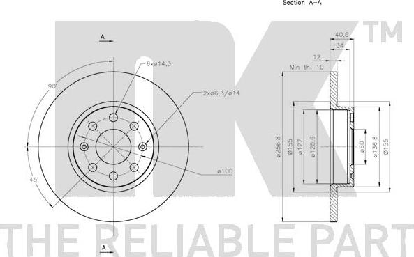 NK 202363 - Bremžu diski autospares.lv