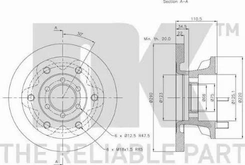 NK 312338 - Bremžu diski www.autospares.lv