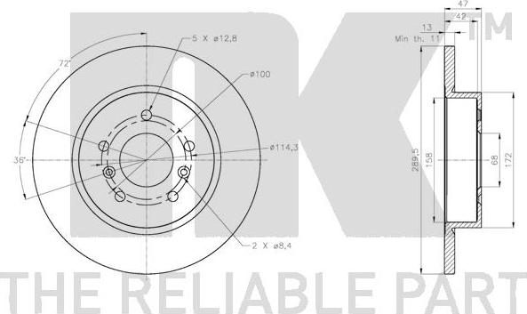 NK 202291 - Bremžu diski www.autospares.lv