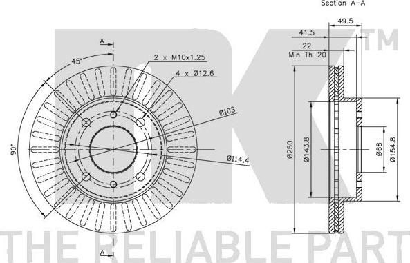 NK 202215 - Bremžu diski www.autospares.lv