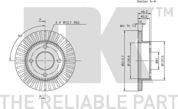 NK 202235 - Bremžu diski www.autospares.lv