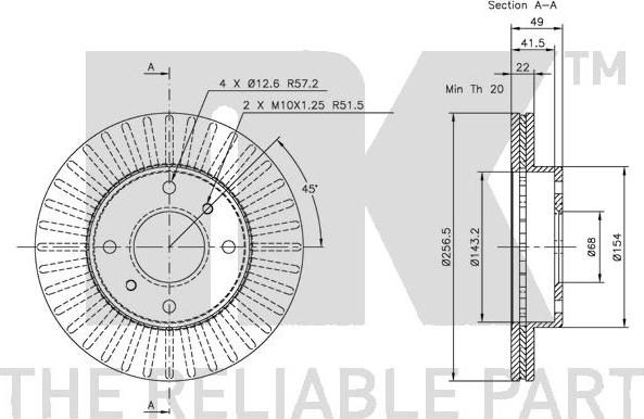 NK 312231 - Bremžu diski autospares.lv