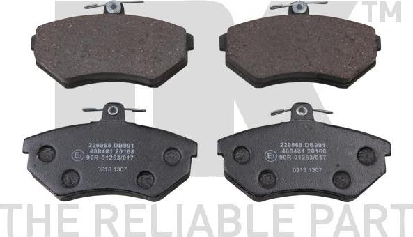 NK 229968 - Brake Pad Set, disc brake www.autospares.lv