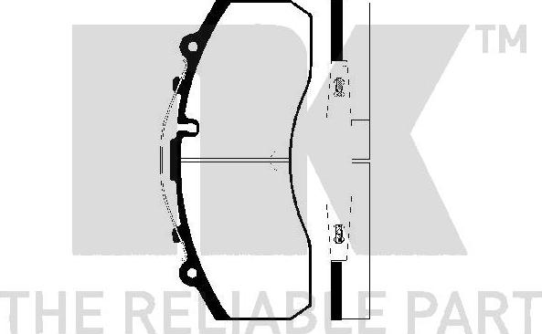 NK 229987 - Bremžu uzliku kompl., Disku bremzes www.autospares.lv