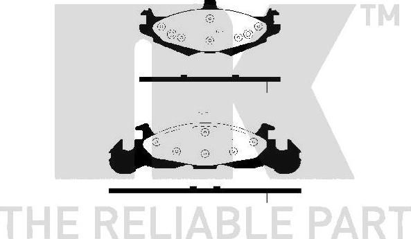 NK 229302 - Bremžu uzliku kompl., Disku bremzes www.autospares.lv