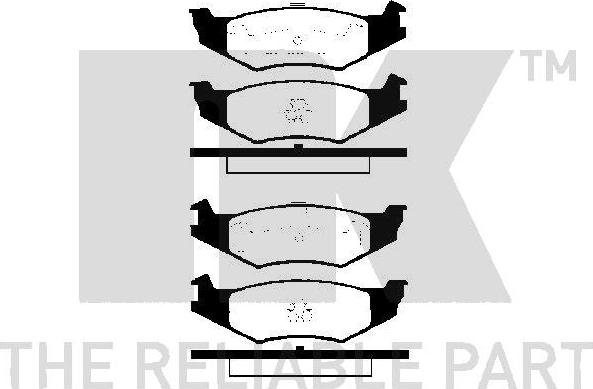 NK 229315 - Bremžu uzliku kompl., Disku bremzes www.autospares.lv