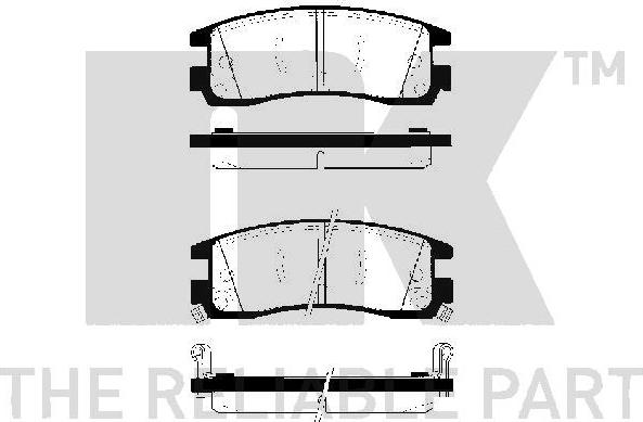 NK 229218 - Bremžu uzliku kompl., Disku bremzes www.autospares.lv