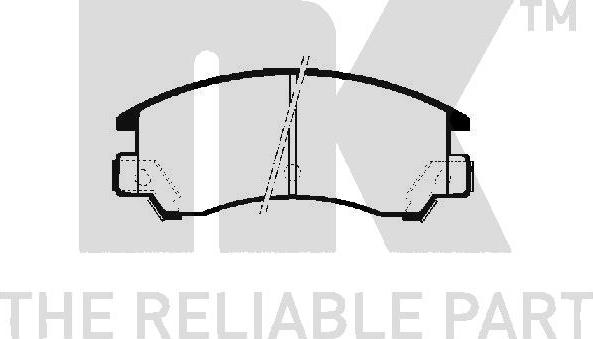 NK 224403 - Bremžu uzliku kompl., Disku bremzes autospares.lv