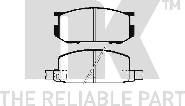 NK 224402 - Brake Pad Set, disc brake www.autospares.lv