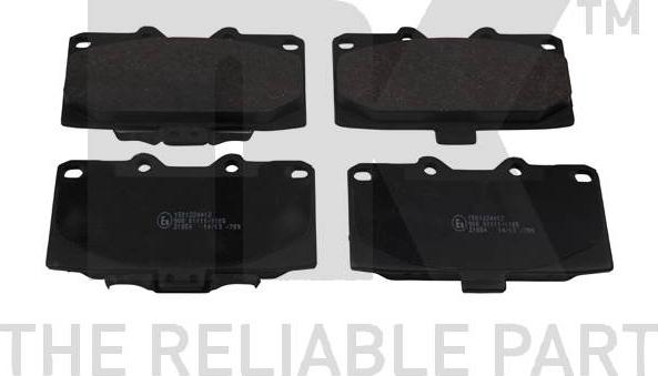 NK 224412 - Brake Pad Set, disc brake www.autospares.lv