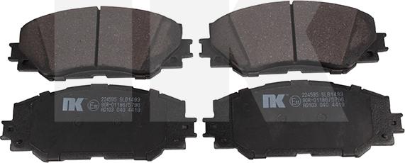 NK 224595 - Brake Pad Set, disc brake www.autospares.lv