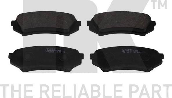 NK 224549 - Brake Pad Set, disc brake www.autospares.lv