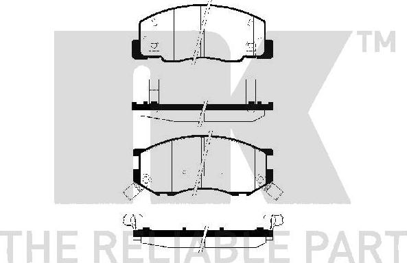 NK 224545 - Bremžu uzliku kompl., Disku bremzes autospares.lv