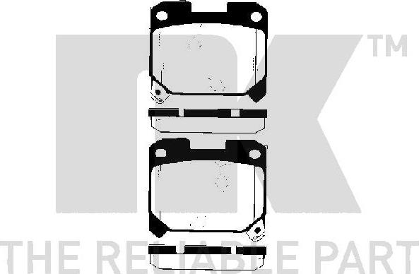 NK 224541 - Brake Pad Set, disc brake www.autospares.lv