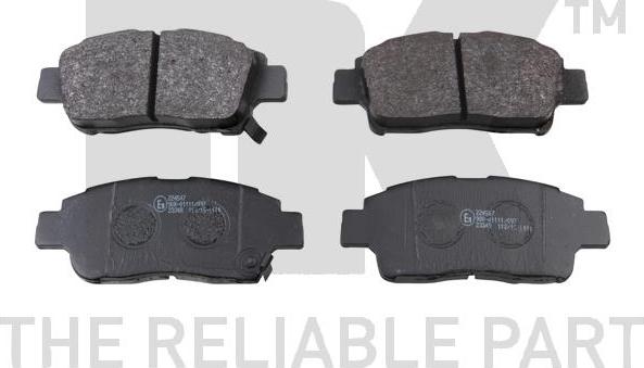 NK 224547 - Brake Pad Set, disc brake www.autospares.lv