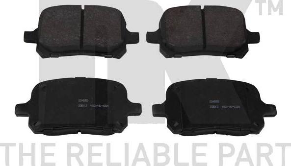 NK 224550 - Brake Pad Set, disc brake www.autospares.lv