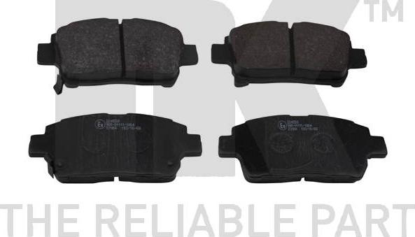 NK 224558 - Brake Pad Set, disc brake www.autospares.lv