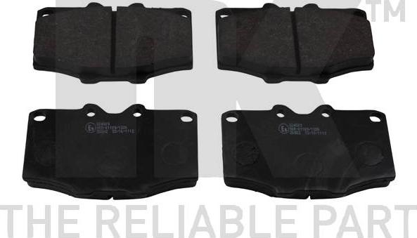 NK 224509 - Brake Pad Set, disc brake www.autospares.lv