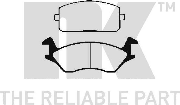 NK 224505 - Brake Pad Set, disc brake www.autospares.lv