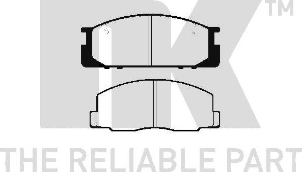 NK 224519 - Brake Pad Set, disc brake www.autospares.lv