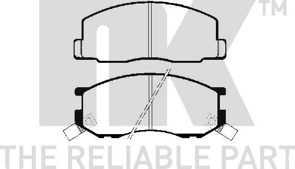 NK 224513 - Brake Pad Set, disc brake www.autospares.lv