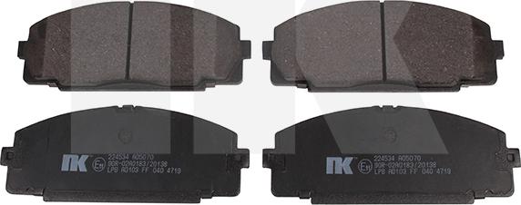 NK 224534 - Brake Pad Set, disc brake www.autospares.lv