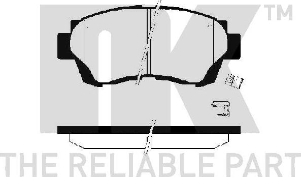 NK 224535 - Brake Pad Set, disc brake www.autospares.lv