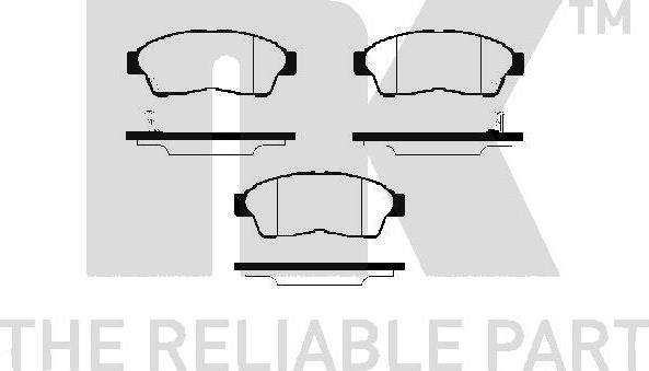 NK 224536 - Bremžu uzliku kompl., Disku bremzes autospares.lv