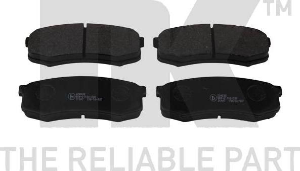 NK 224538 - Brake Pad Set, disc brake www.autospares.lv