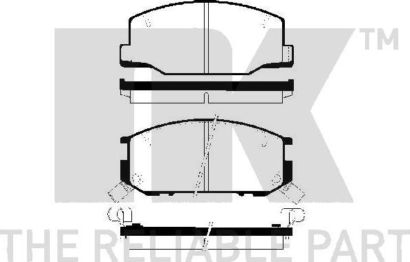 NK 224524 - Bremžu uzliku kompl., Disku bremzes autospares.lv