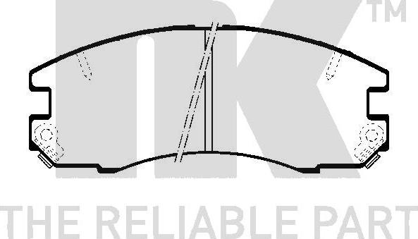 NK 224527 - Brake Pad Set, disc brake www.autospares.lv