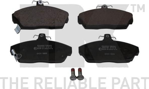 NK 224009 - Brake Pad Set, disc brake www.autospares.lv