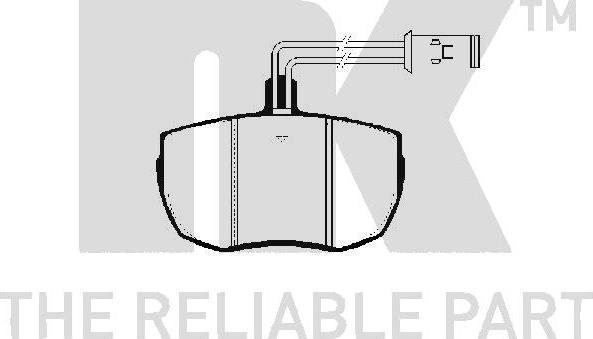 NK 224004 - Bremžu uzliku kompl., Disku bremzes autospares.lv