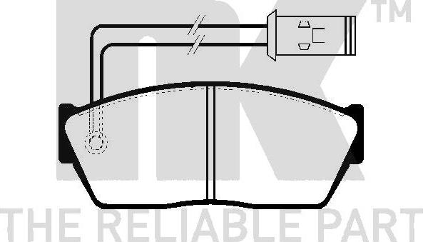 NK 224007 - Bremžu uzliku kompl., Disku bremzes www.autospares.lv