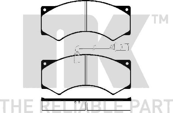 NK 224 016 - Bremžu uzliku kompl., Disku bremzes www.autospares.lv