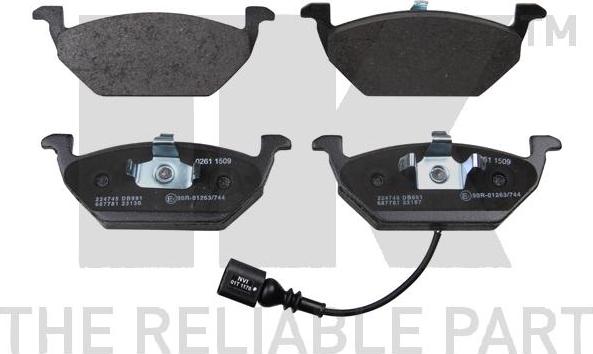 NK 224745 - Brake Pad Set, disc brake www.autospares.lv