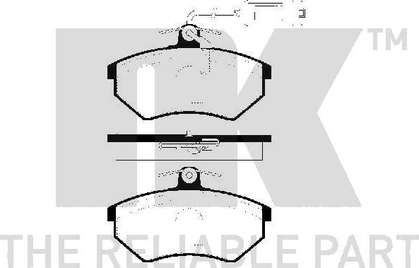 NK 224 741 - Bremžu uzliku kompl., Disku bremzes www.autospares.lv