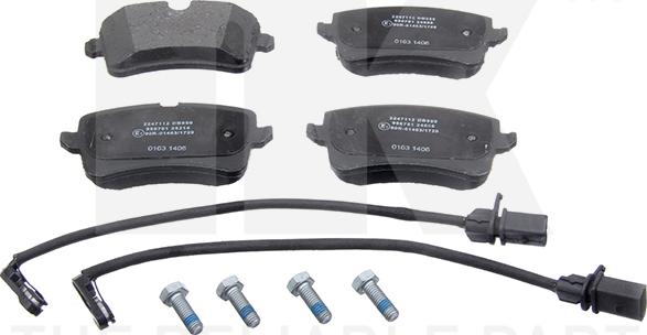 NK 2247112 - Brake Pad Set, disc brake www.autospares.lv