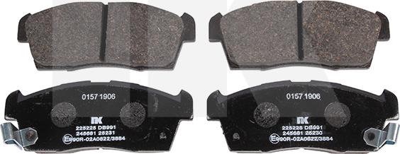 NK 225225 - Brake Pad Set, disc brake www.autospares.lv