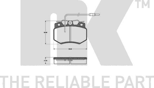 NK 221919 - Bremžu uzliku kompl., Disku bremzes autospares.lv