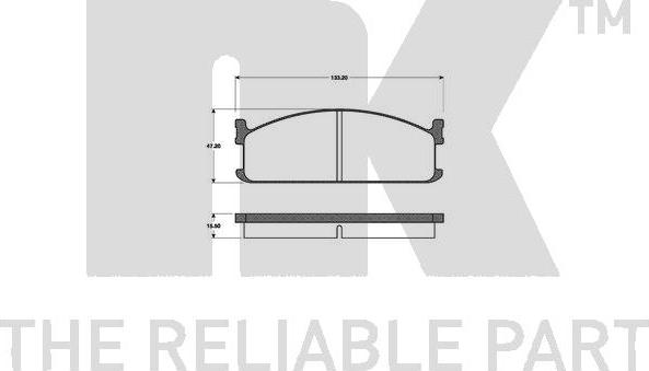 NK 221403 - Bremžu uzliku kompl., Disku bremzes www.autospares.lv